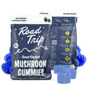 Road Trip Mushroom Gummies Blue Raspberry