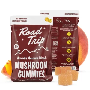 Road Trip Mushroom Gummies Peach